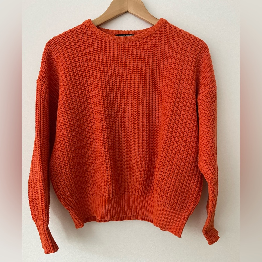 Orange Fisherman Pullover